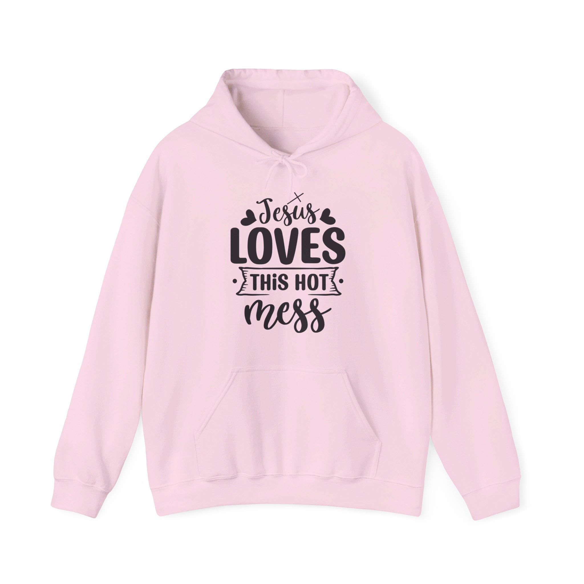 Jesus Loves This Hot Mess Hooded Sweatshirt